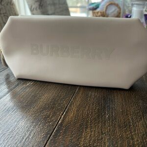 Burberry Cream Cosmetic makeup Bag